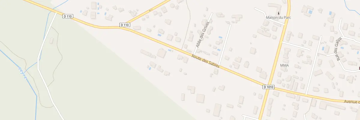Plan du 14 Rte des Sables à Belin-Béliet