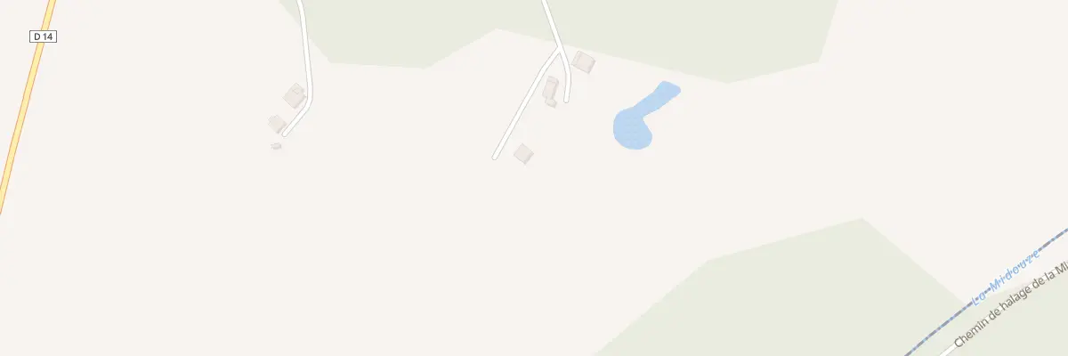 Plan du 416 Rte de Saint-yaguen à Carcen-Ponson