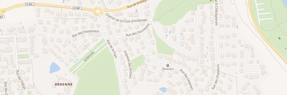 Plan du 6 Rue des Destriers à Changé