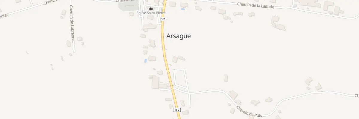 Plan du 137 Rte d’Orthez à Arsague