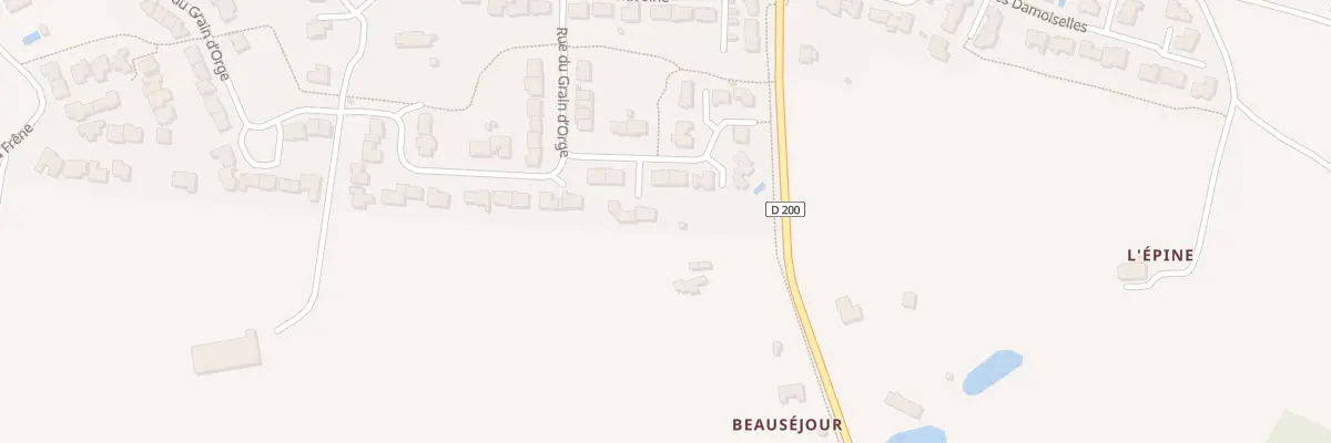 Plan du 8 Pass des Setiers à Nuaillé