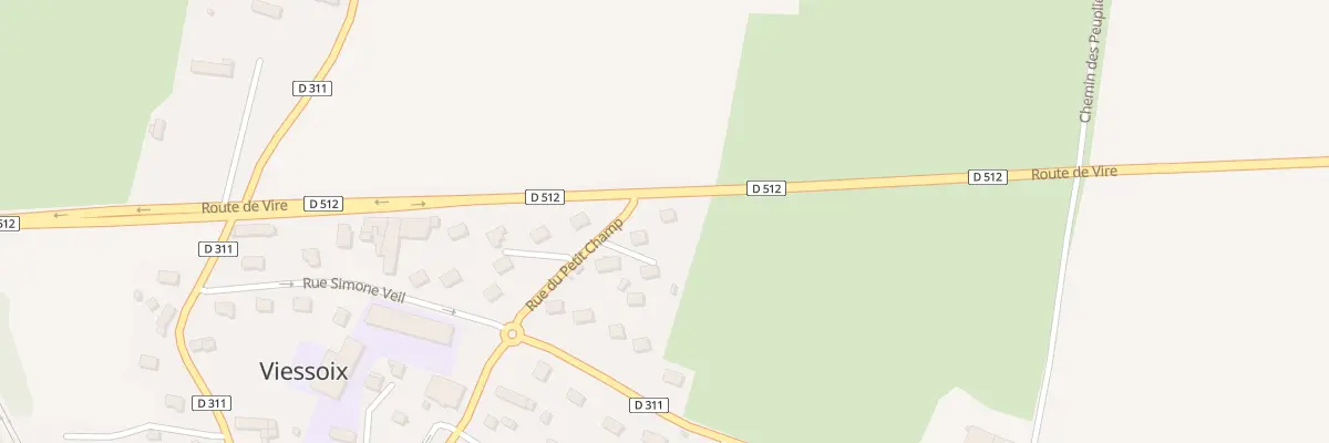 Plan du 9 Rue du Petit Champ - Viessoix à Valdallière