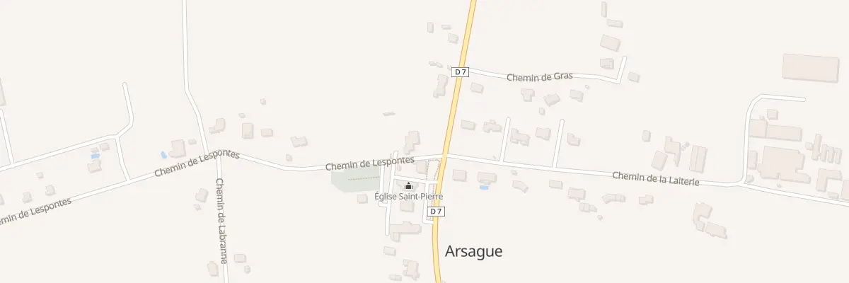 Plan du 79 Rte de Pomarez à Arsague