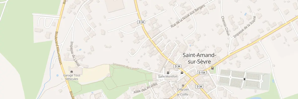 Plan du 33 Rue du Gros Chêne à Saint-Amand-sur-Sèvre