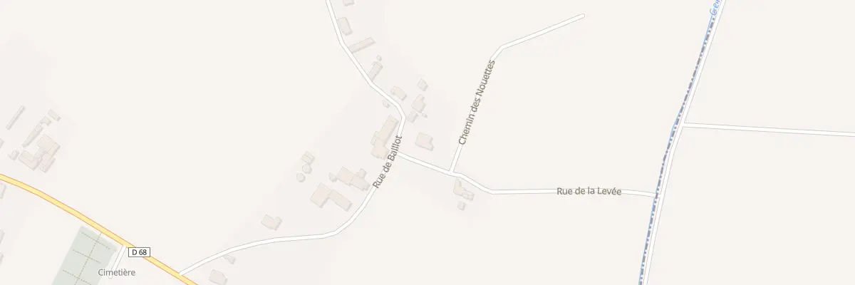 Plan du 1 Rue de la levée à Doix lès Fontaines