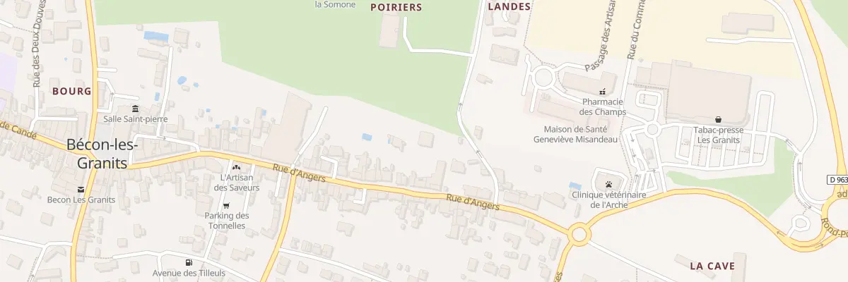Plan du 103 Rte d’Asnières à Bécon-les-Granits