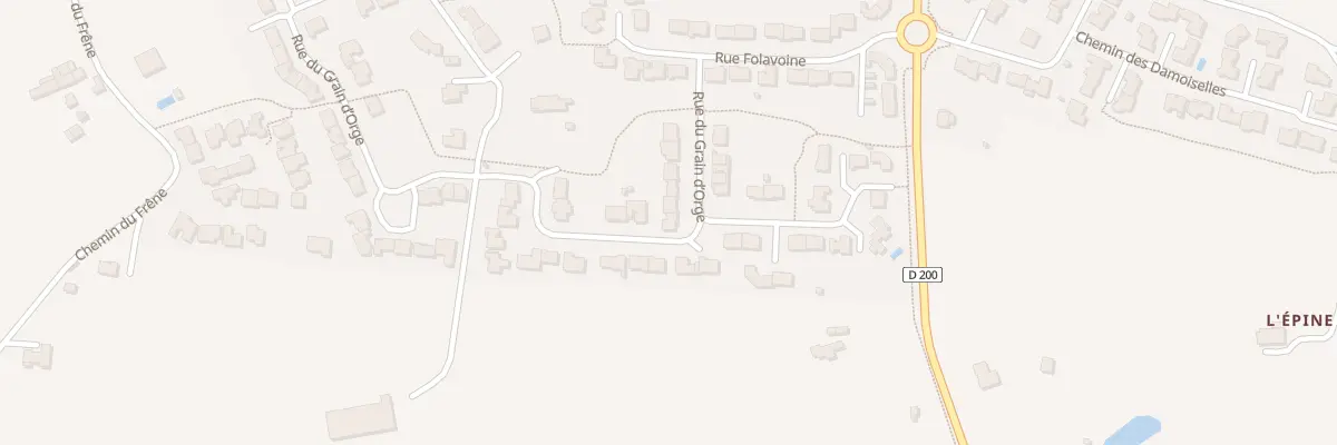 Plan du 12 Rue du Grain d’Orge à Nuaillé