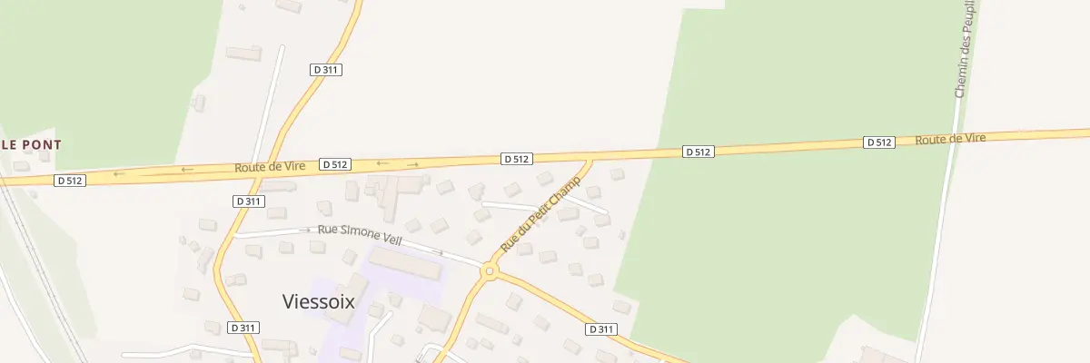 Plan du 8 Rue du Petit Champ - Viessoix à Valdallière