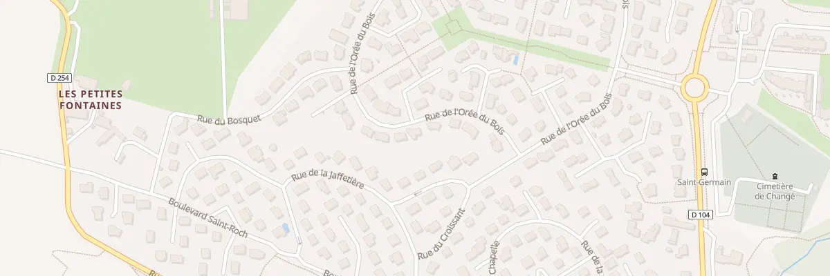 Plan du 23 Rue de l’Orée du Bois à Changé