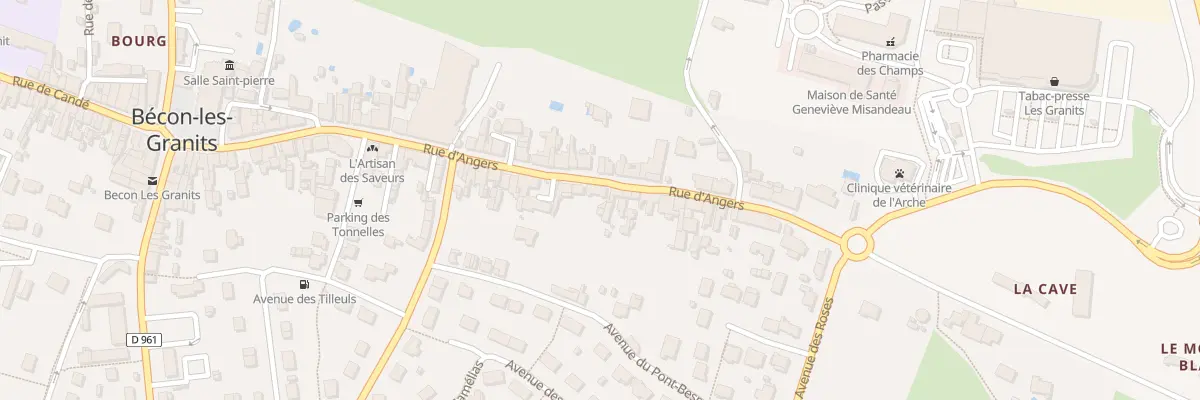 Plan du 68 Rue d’Angers à Bécon-les-Granits