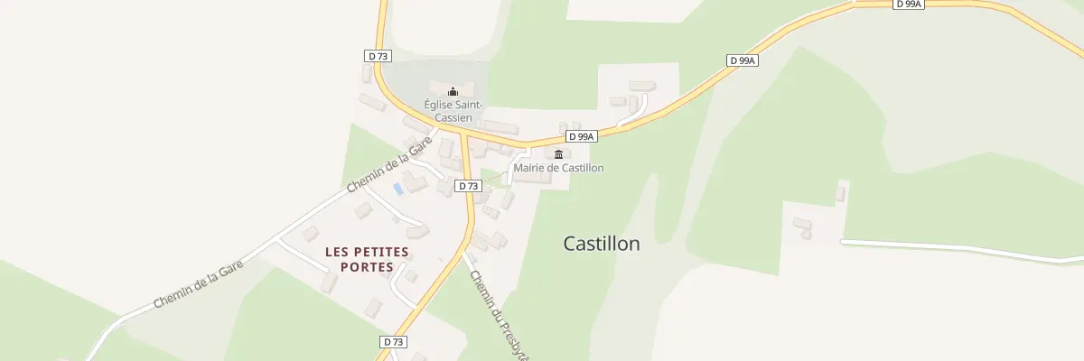 Plan du 92 Rte de Saint Paul du Vernay à Castillon