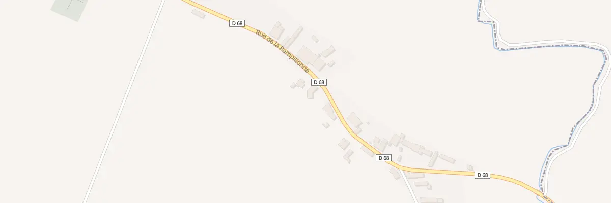 Plan de la Rue de la rampillonne à Doix lès Fontaines