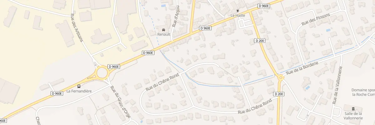 Plan du 50 Rue du Chêne Rond à Nuaillé