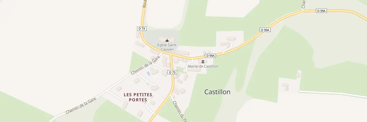 Plan du 58 Rte de Saint Paul du Vernay à Castillon