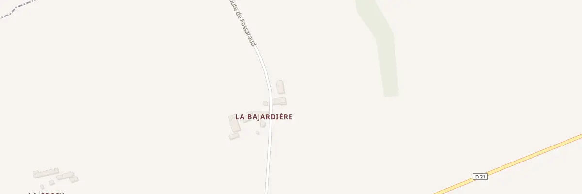 Plan du 77 La Bajardiere à Passais Villages