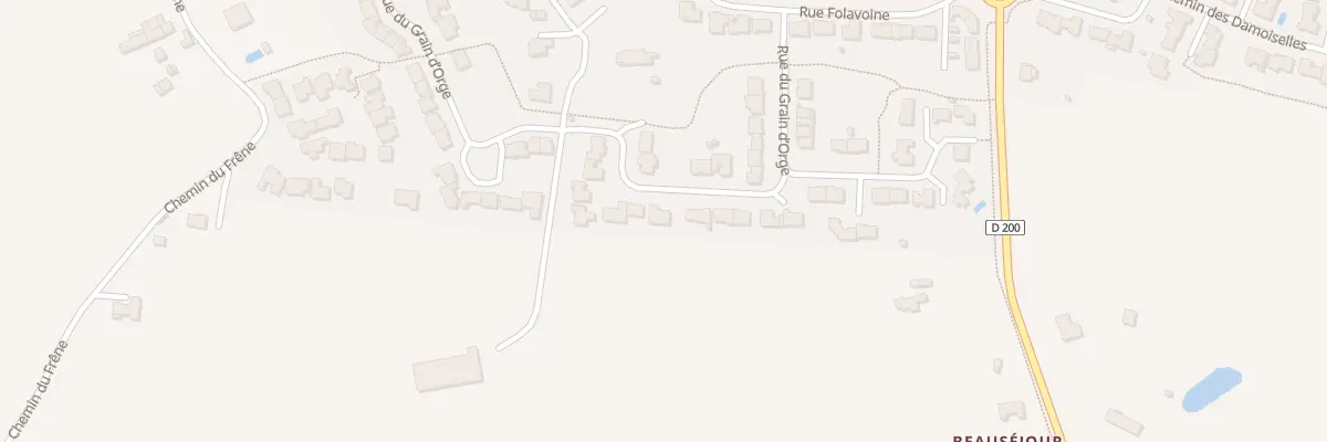 Plan du 25 Rue du Grain d’Orge à Nuaillé