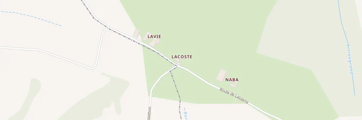 Plan du 5004 Clave et de Gabriel à Ossenx