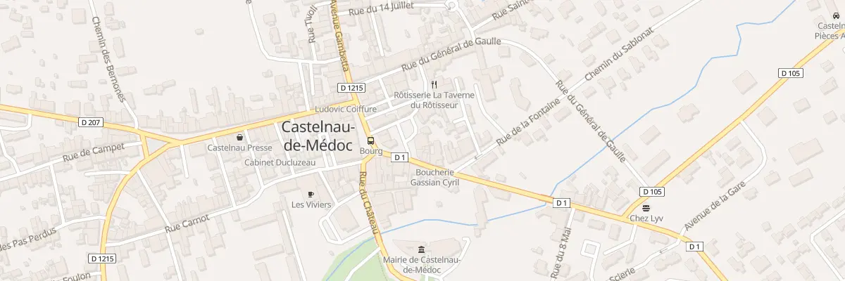 Plan du 2 Pl Andre Rochette à Castelnau-de-Médoc