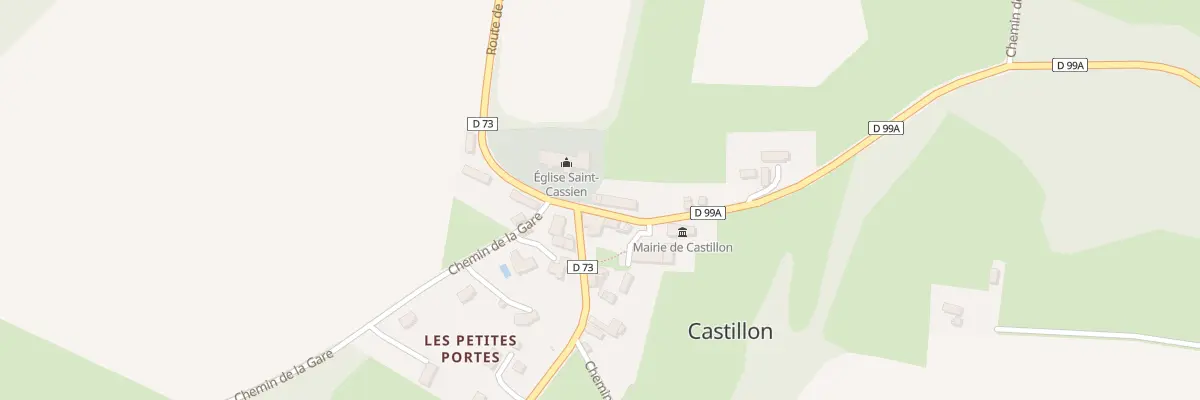 Plan du 45 Rte de Saint Paul du Vernay à Castillon