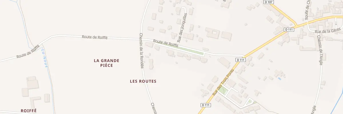 Plan du 9 Rte de Roiffé à Saint-Pierre-La-Noue