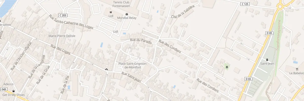 Plan du 9 Rue du fouilloux à Fontenay-le-Comte