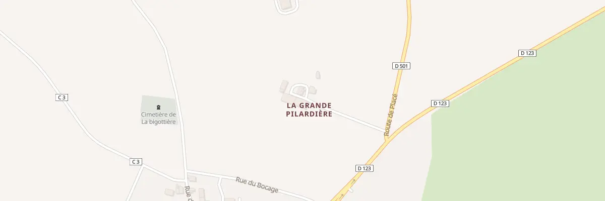 Plan du 108 Che de la Pilardière à La Bigottière