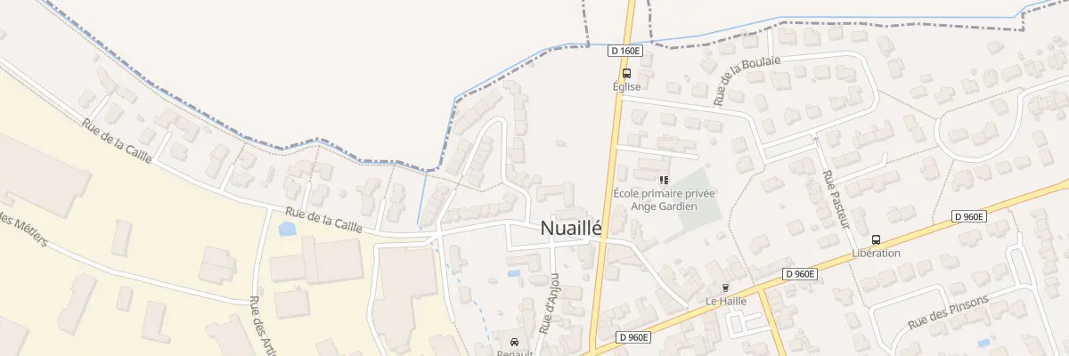 Plan du 2 Rue du Prieuré à Nuaillé