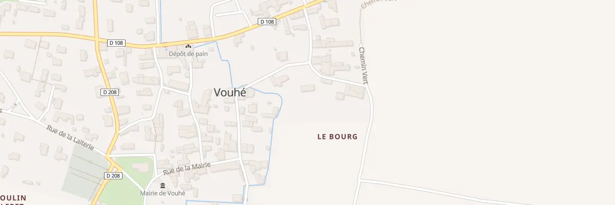 Plan du 20T Rue du Pont Blanchet à Vouhé