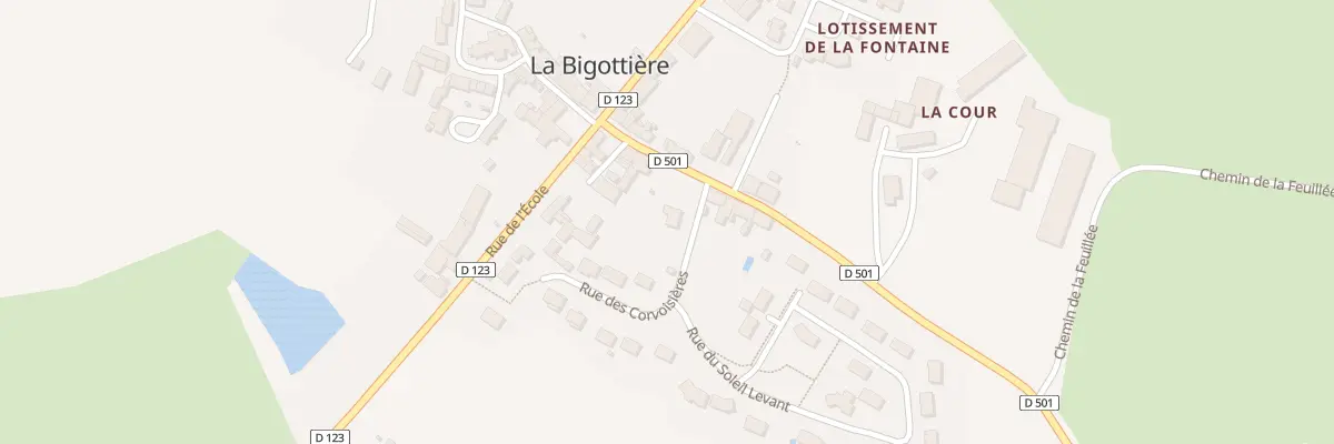 Plan du 4 Rue des Corvoisières à La Bigottière