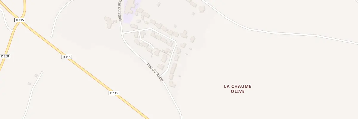 Plan du 25 Rue de la Chaume Olive à Vouhé