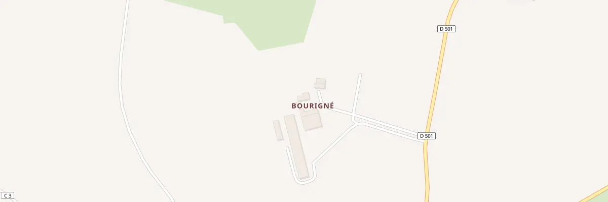 Plan du 164 Che de Bourigné à La Bigottière