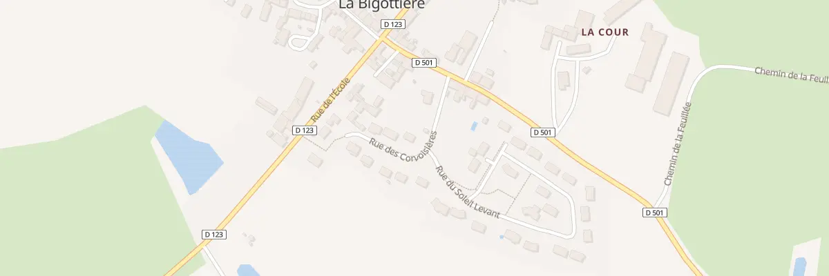 Plan du 10 Rue des Corvoisières à La Bigottière