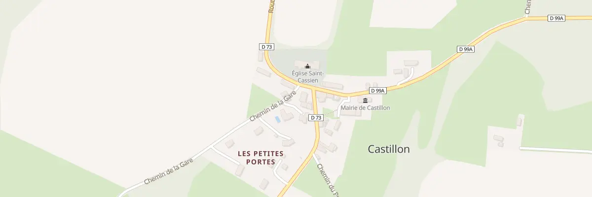 Plan du 16 Rte de Balleroy à Castillon