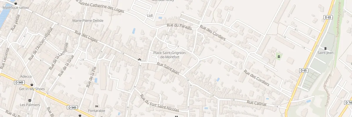 Plan du 7 Rue saint-jean à Fontenay-le-Comte