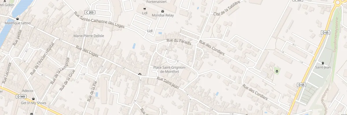 Plan du 6 Rue du Fosses Saint Jean à Fontenay-le-Comte