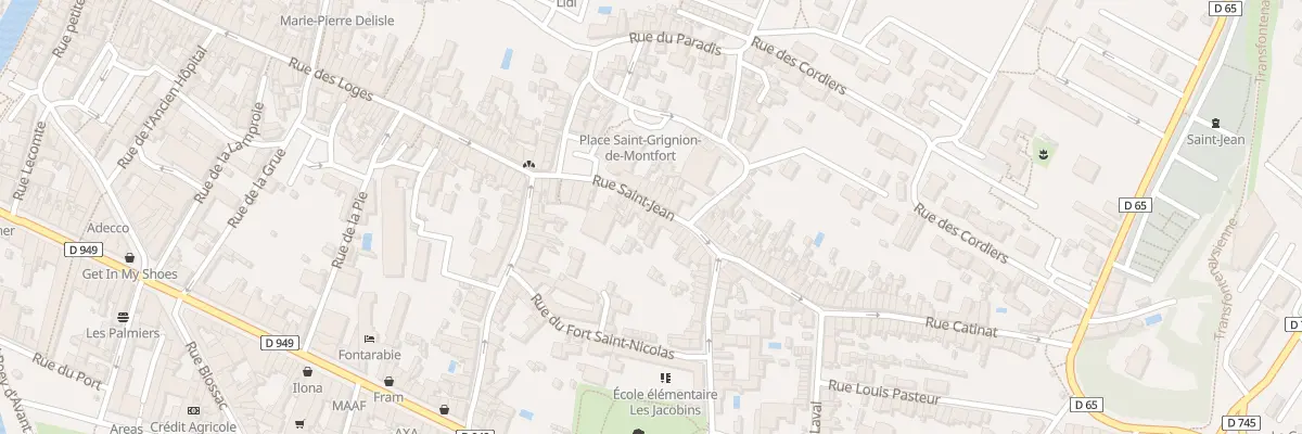 Plan du 32 Rue saint-jean à Fontenay-le-Comte