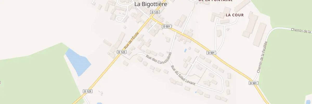 Plan du 12 Rue des Corvoisières à La Bigottière
