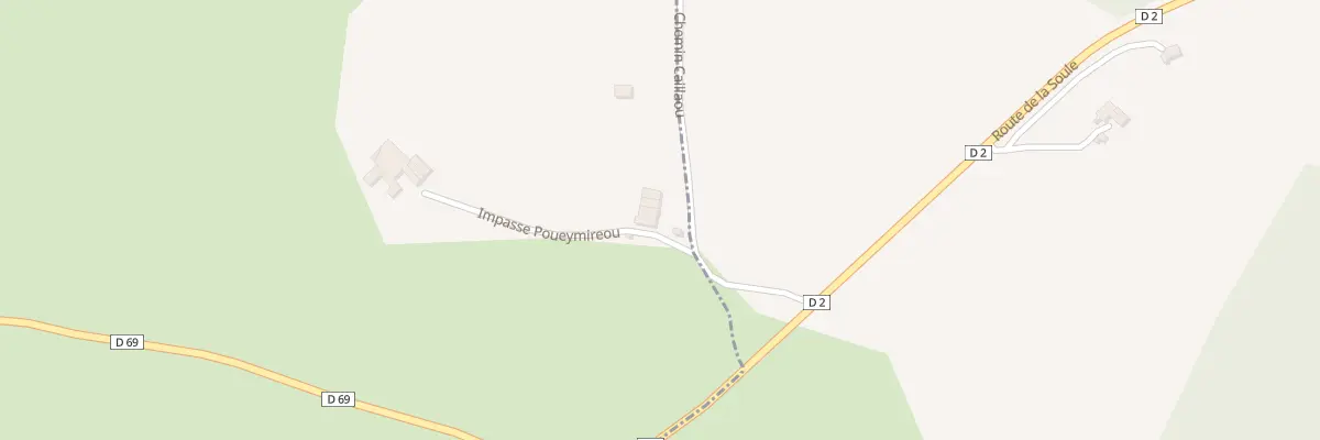 Plan du 1 Che Caillaou à Sus