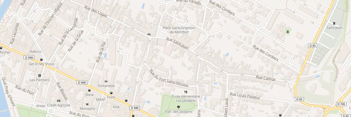 Plan du 30 Rue saint-jean à Fontenay-le-Comte