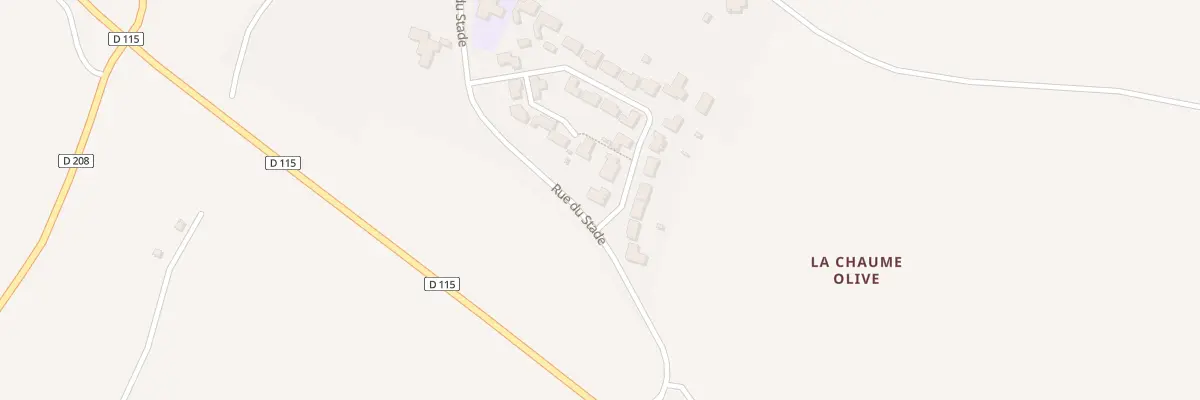 Plan du 14 Rue de la Chaume Olive à Vouhé