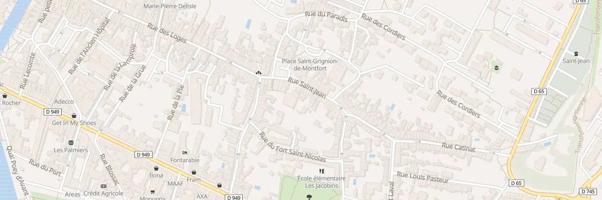 Plan du 26 Rue saint-jean à Fontenay-le-Comte