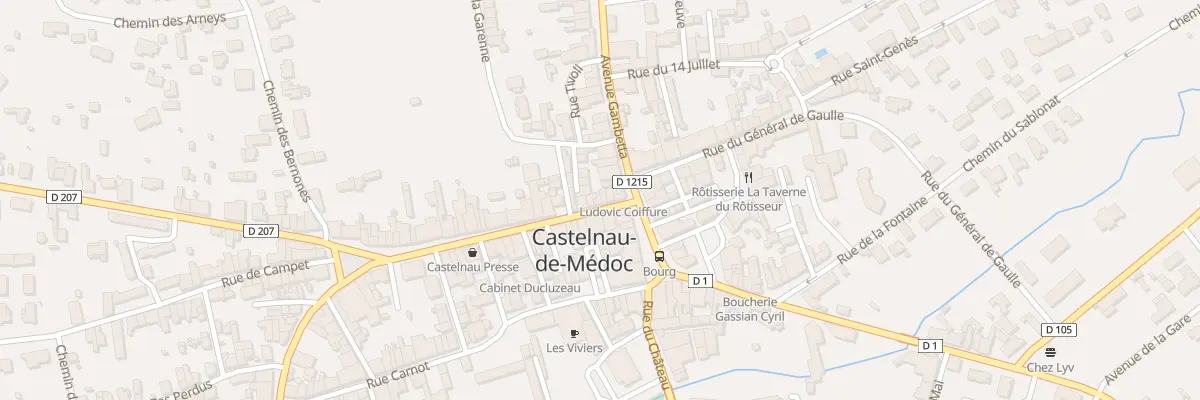 Plan du 7 Rue Victor Hugo à Castelnau-de-Médoc