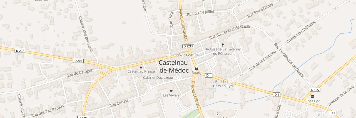 Plan du 6 Rue Victor Hugo à Castelnau-de-Médoc