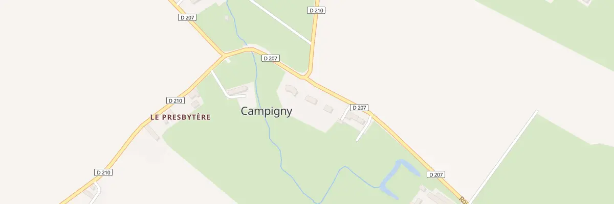 Plan du 3 Rte d’Agy à Campigny