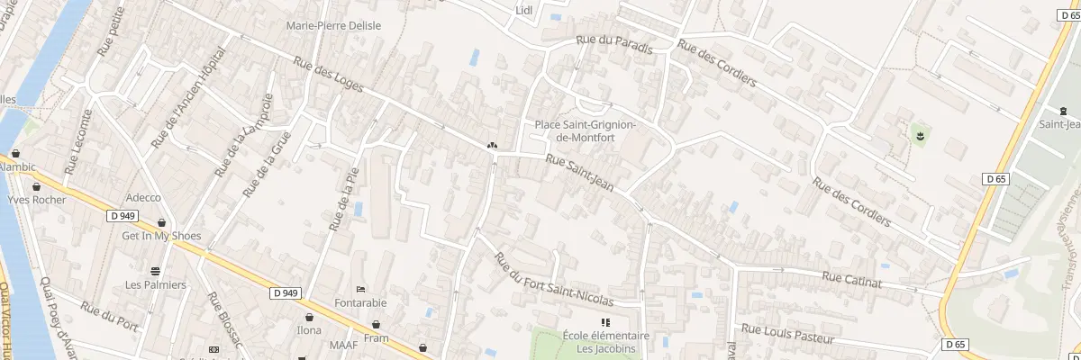 Plan du 12 Rue saint-jean à Fontenay-le-Comte
