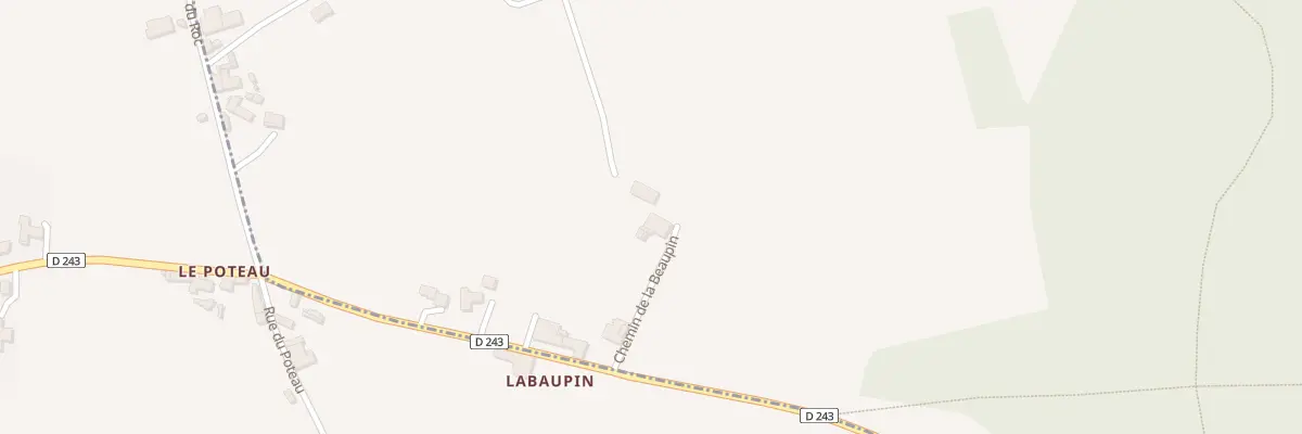 Plan du 11 Che de La Beaupin à Thaims