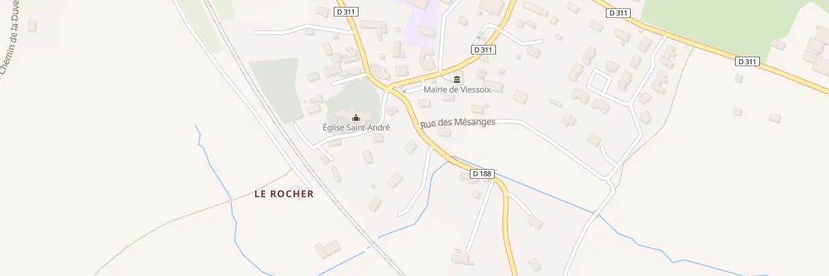Plan du 1 Rte de la Cosnonniere Viessoix à Valdallière