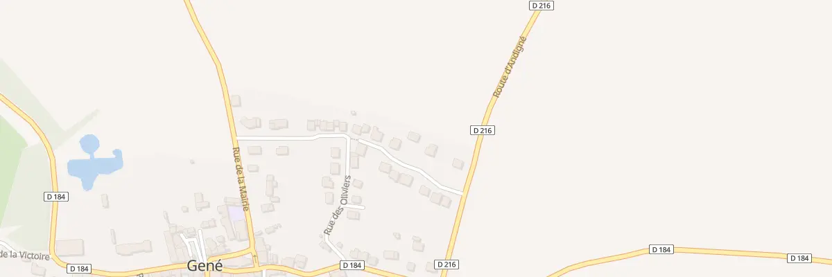 Plan du 25 Rue des Peupliers (Gene) à Erdre-en-Anjou