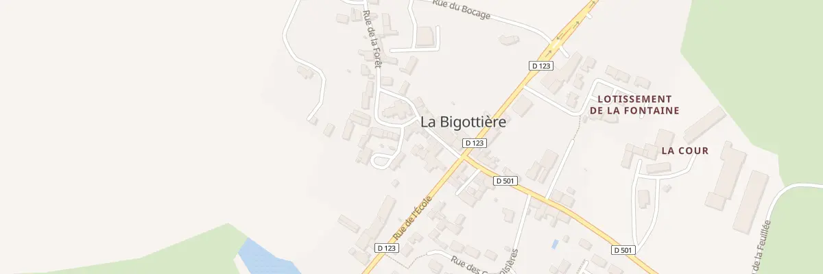 Plan du 1 Pl de l’Église à La Bigottière