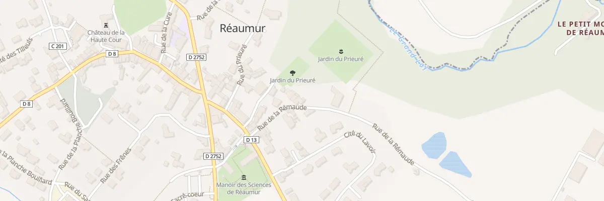 Plan du 7 Rue de la remaude à Réaumur